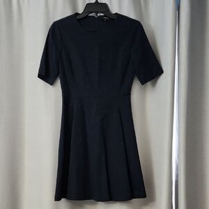 Theory Navy Short Sleeve Dress